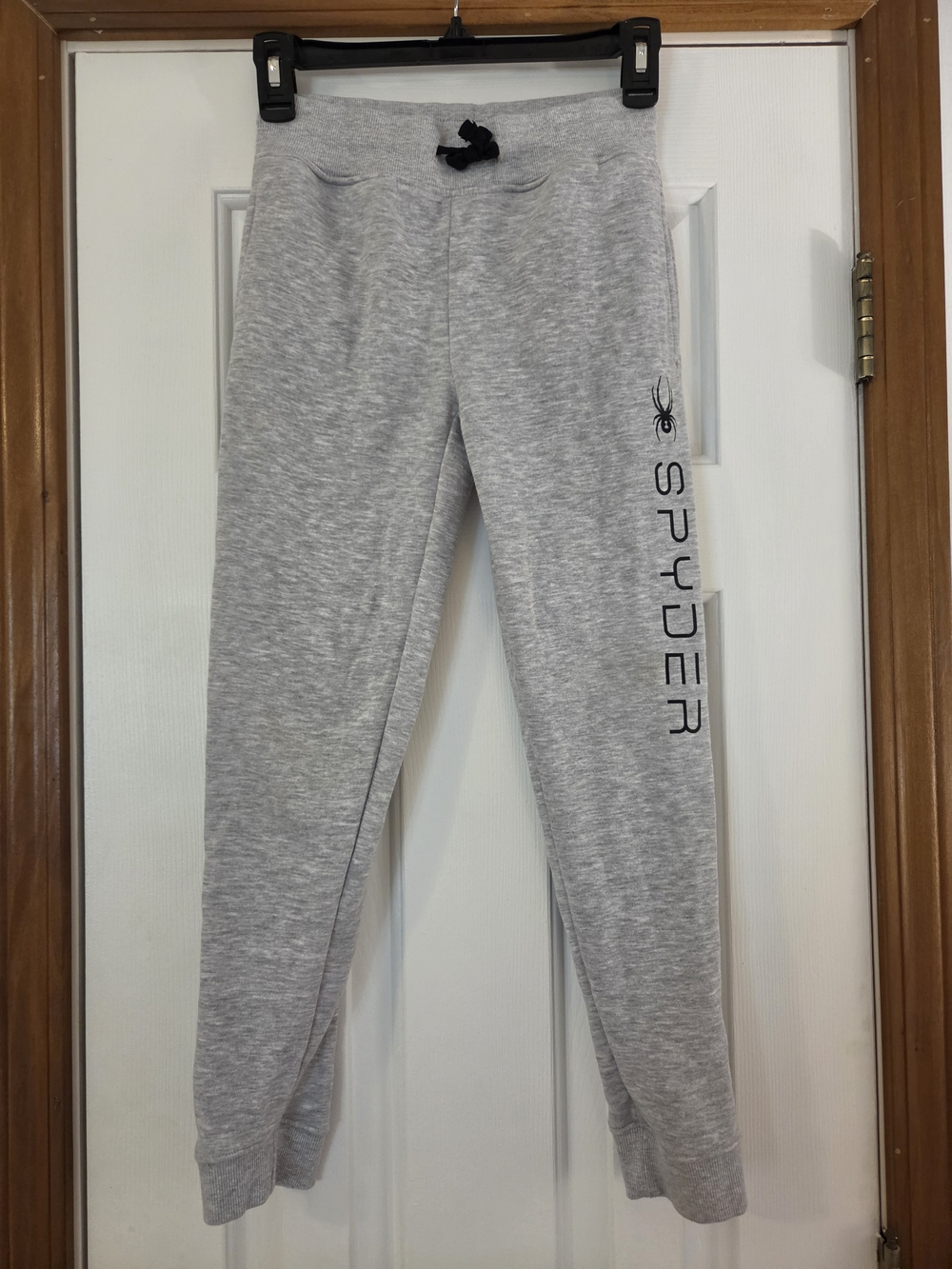 Spyder Kids Light Gray Jogger Sweatpants with Logo